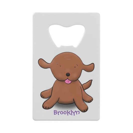 Caricature pour chien de chiot joyeux (Devant)