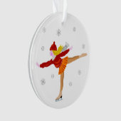 Caricature pour fille de patinage sur glace (devant)