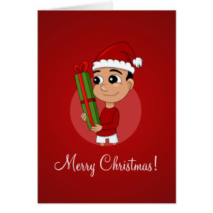 Caricature pour garçon de Noël