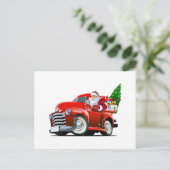 Caricature saluant carte de Noël (Debout devant)