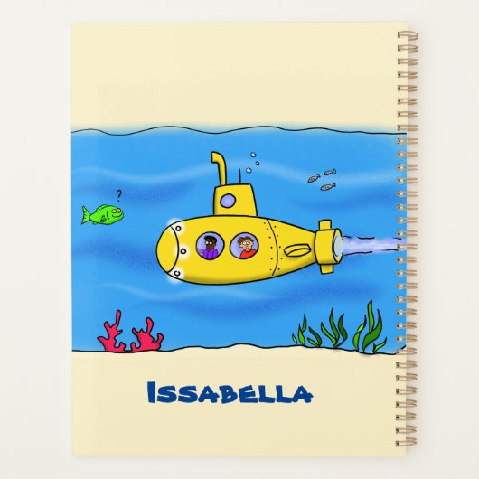 Caricature sous-marine joyeuse (Dos)