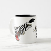 Caricature sur le caricature Zebra Mug (Devant gauche)
