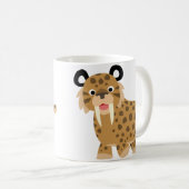Caricature sympa Smilodon Mug (Devant droit)