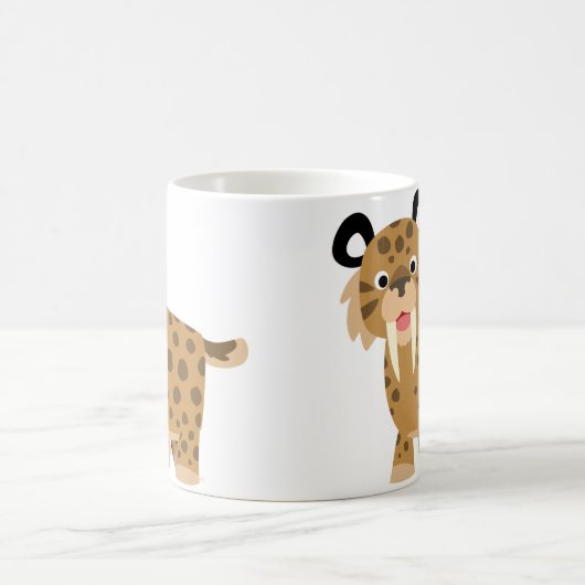 Caricature sympa Smilodon Mug (Centre)