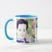 Caricature tirée des photos de Mug 2020a (Gauche)