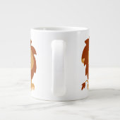 Caricature tranquille Lion Jumbo Mug (Dos)