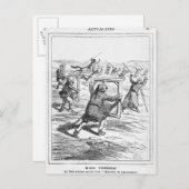 Caricature uit Le Charivari Briefkaart (Voorkant / Achterkant)