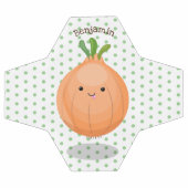 Caricature vert oignon brun joli (Plat)