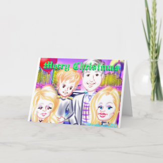 Caricatures Christmas Card 12a Feestdagen Kaart