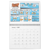 Caricatures d'aviation Calendrier des 12 mois (Jan 2027)