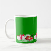 Caricatures de Noël CAFÉ vert MUG (Gauche)
