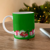 Caricatures de Noël CAFÉ vert MUG