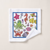 Caricatures pour enfants Sea Life (Gant de toilette)