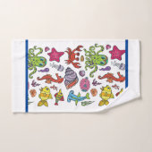 Caricatures pour enfants Sea Life (Serviette à main)