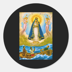 Caridad Del Cobre Cuba Santeria Oshun Ronde Sticker