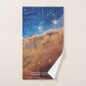 Carina Nebula Cosmic Cliffs James Webb Hi-Res Bad Handdoek (Handdoek)