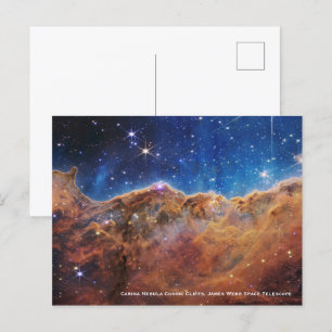 Carina Nebula Cosmic Cliffs James Webb Hi-Res Briefkaart