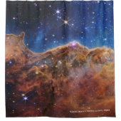 Carina Nebula Cosmic Cliffs James Webb Hi-Res Douchegordijn (Voorkant)