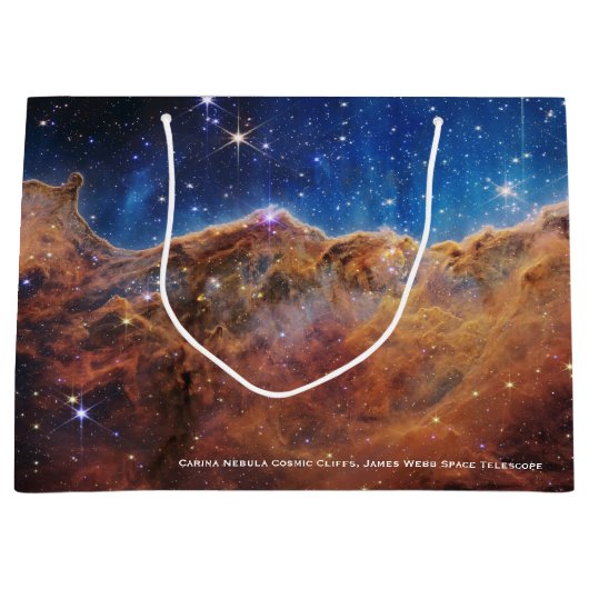 Carina Nebula Cosmic Cliffs James Webb Hi-Res Groot Cadeauzakje (Voorkant)
