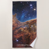 Carina Nebula Cosmic Cliffs James Webb Hi-Res Strandlaken (Voorkant)