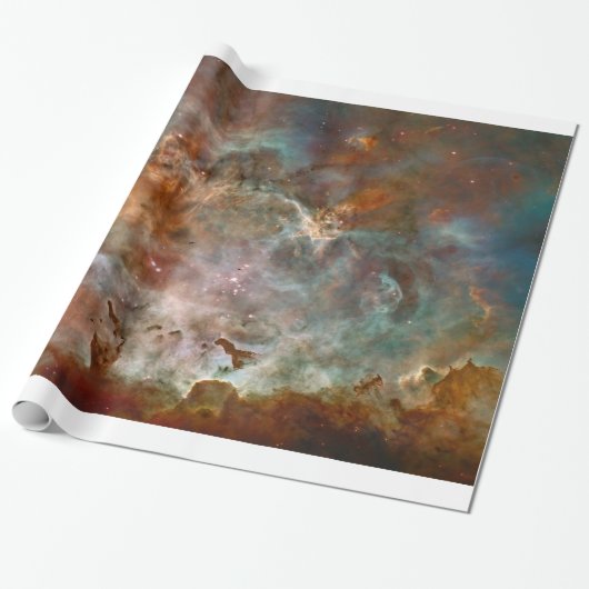 Carina Nebula Dark Clouds Cadeaupapier (Uitgerold)