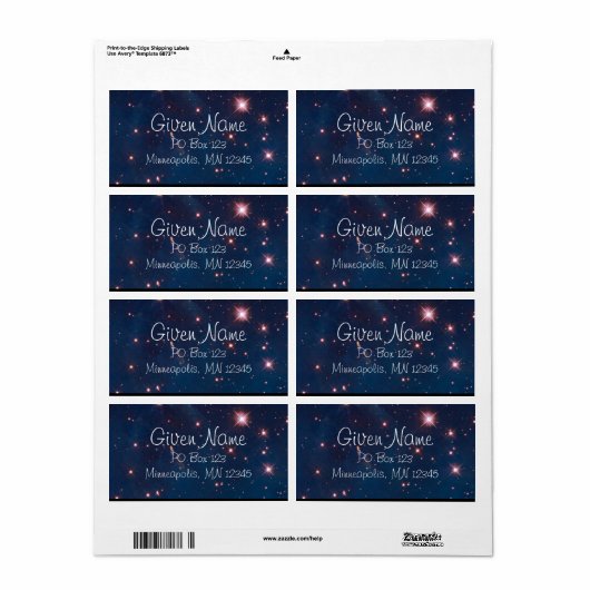 Carina Nebula Étiquette (Feuille entière)