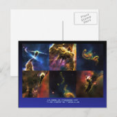 Carina Nebula-functies sluiten Briefkaart (Voorkant / Achterkant)