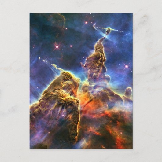 Carina Nebula (Hubble Telescope) Briefkaart (Voorkant)