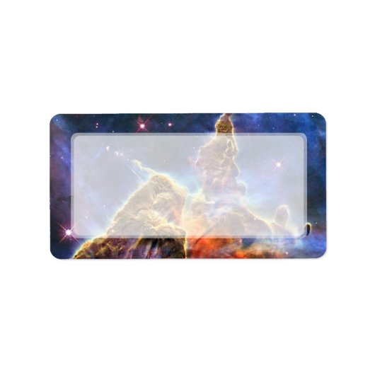 Carina Nebula (Hubble Telescope) Etiket (Voorkant)