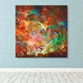 Carina Nebula in de constellatie van Argo Navis Canvas Afdruk (Insitu (Houten vloer))