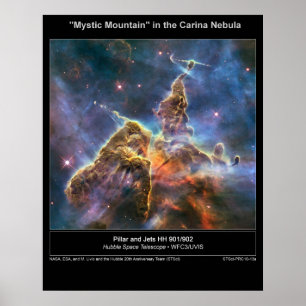 Carina Nebula Mystic Mountain poster