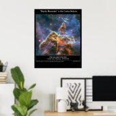 Carina Nebula Mystic Mountain poster (Thuiskantoor)