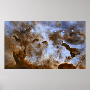 Carina Nebula Star-vormende pijlers Poster