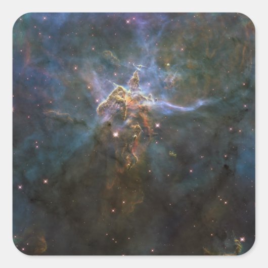 Carina Nebula Star-vormende pijlers Vierkante Sticker (Voorkant)