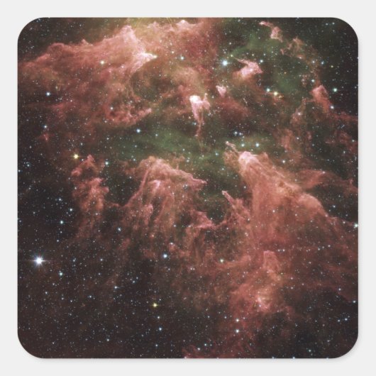 Carina Nebula Vierkante Sticker (Voorkant)