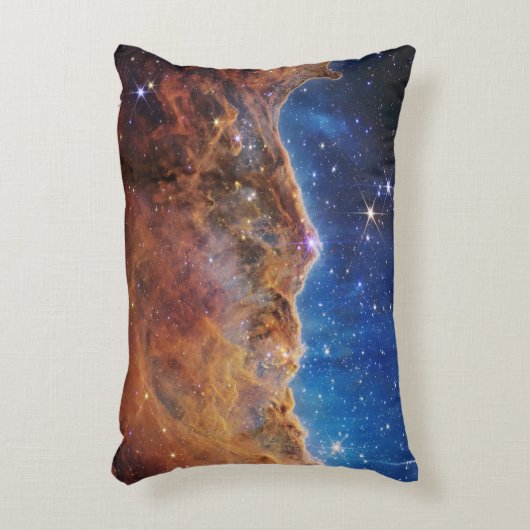 Carina Nevel Kosmische Kliffen James Webb hoge res Accent Kussen (Voorkant(Verticaal))