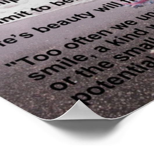 Caring door Virginia Plotner Poster (Hoek)