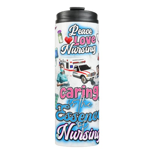 Caring is the Essence of Nursing Thermosbeker (Voorkant)