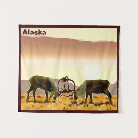 Cariou Duel - Alaska Wandkleed (Voorkant (horizontaal))