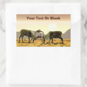 Cariou Duel Rechthoekige Sticker (Tas)