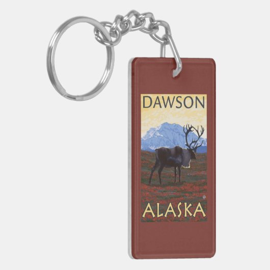 Cariou Scene - Dawson, Alaska Sleutelhanger (Voorkant Links)