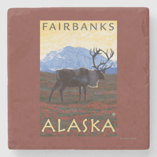 Cariou Scene - Fairbanks, Alaska Stenen Onderzetter