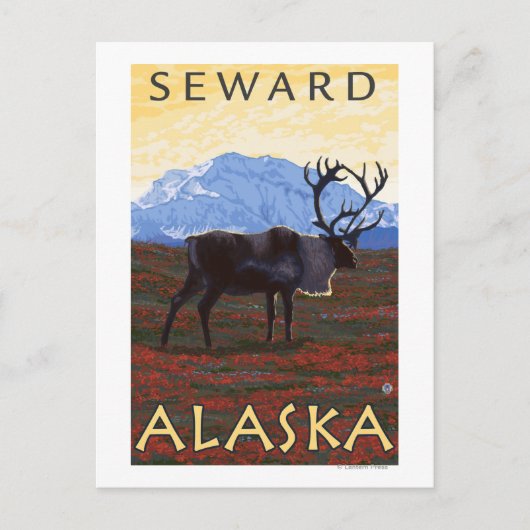 Cariou Scene - Seward, Alaska Briefkaart (Voorkant)