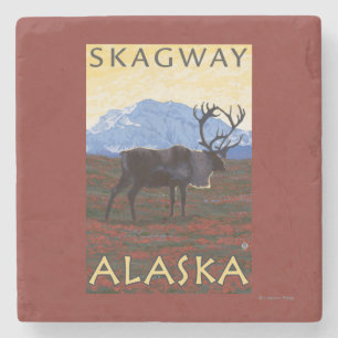 Cariou Scene - Skagway, Alaska Stenen Onderzetter