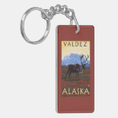 Cariou Scene - Valdez, Alaska Sleutelhanger (Voorkant Links)