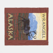 Cariou Scene - Wrangell, Alaska Fleece Deken (Voorkant (Horizontaal))