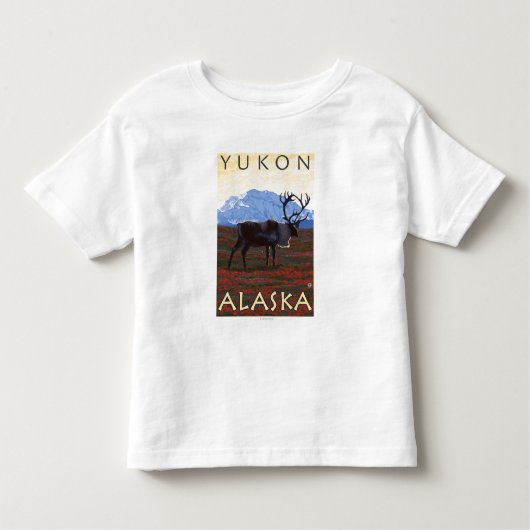 Cariou Scene - Yukon, Alaska Kinder Shirts (Voorkant)