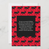 Cariou Silhouette Graduation Party Kaart (Achterkant)