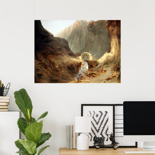 Carl Blechen Bridge of the Devil Poster (Thuiskantoor)