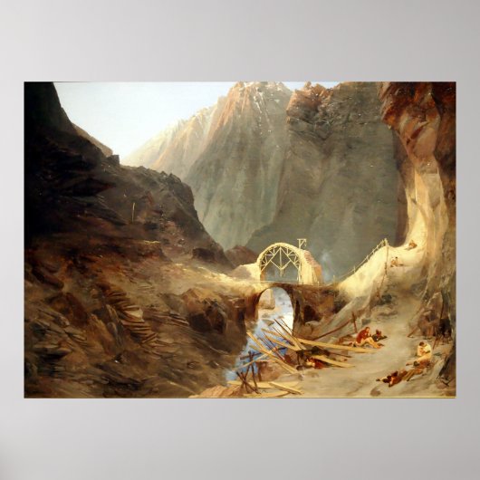 Carl Blechen Bridge of the Devil Poster (Voorkant)